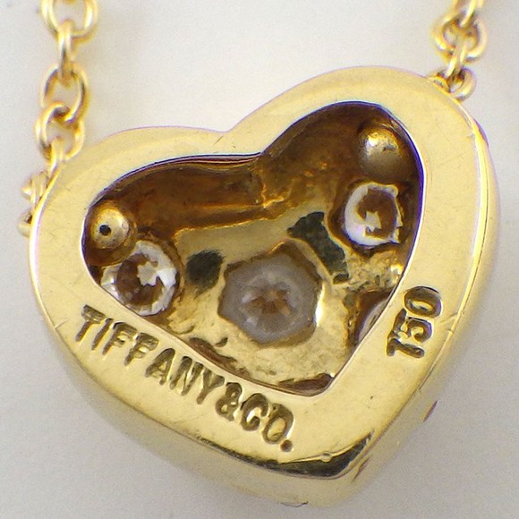 Tiffany Friendship Heart Diamond Necklace Gold